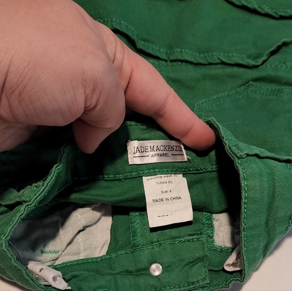 Size 4 girl's Jade MacKenzie Kelly Green skirt - Picture 3 of 3